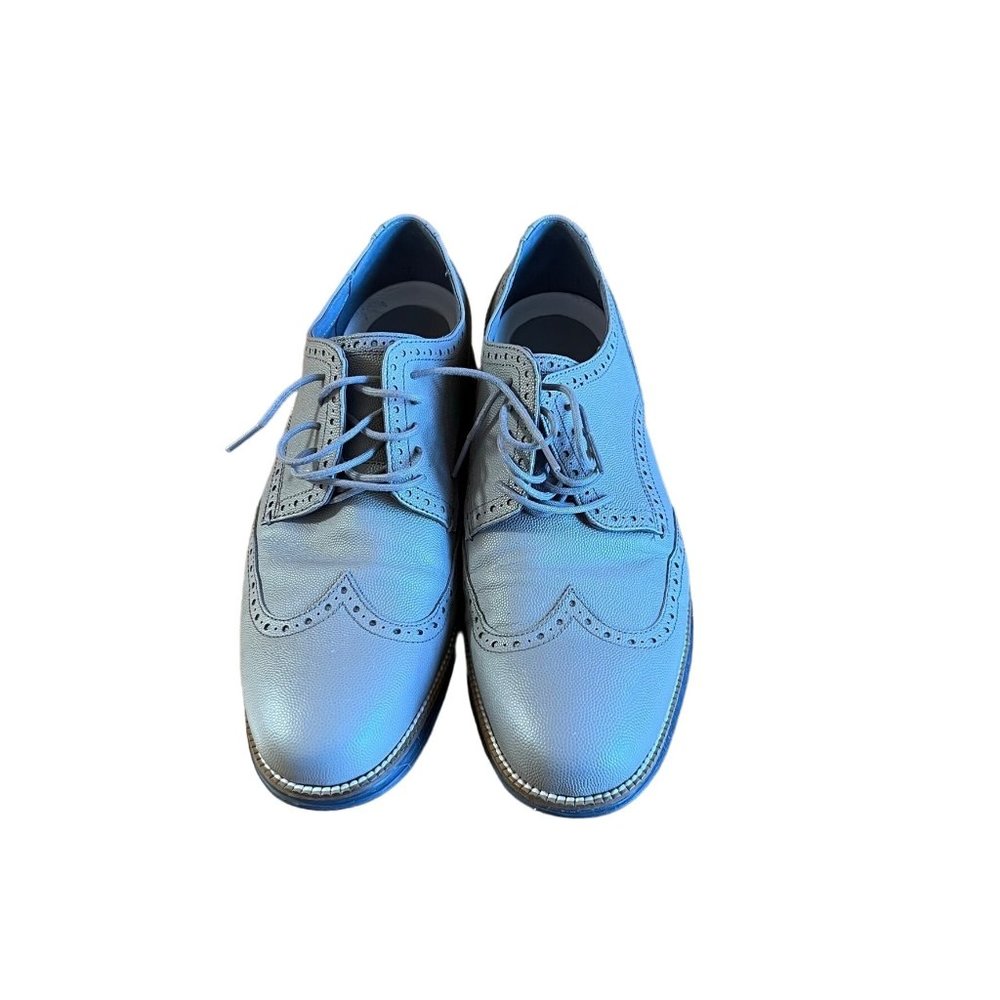 Cole Haan Wingtip Oxford Leather Shoes Men Gray‎ 12W Grand Win Rock Ridge C26268
